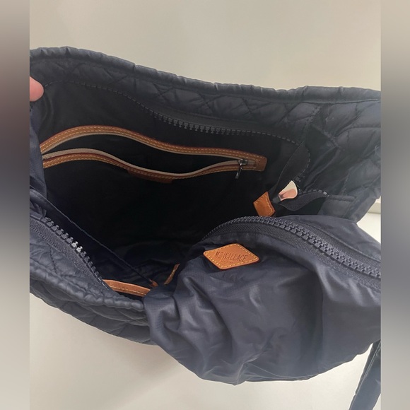 MZ Wallace Parker Dawn (Navy) Quilted Shoulder Bag - Picture 5 of 7